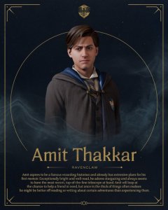Todos los personajes de Hogwarts Legacy Amit Thakkar