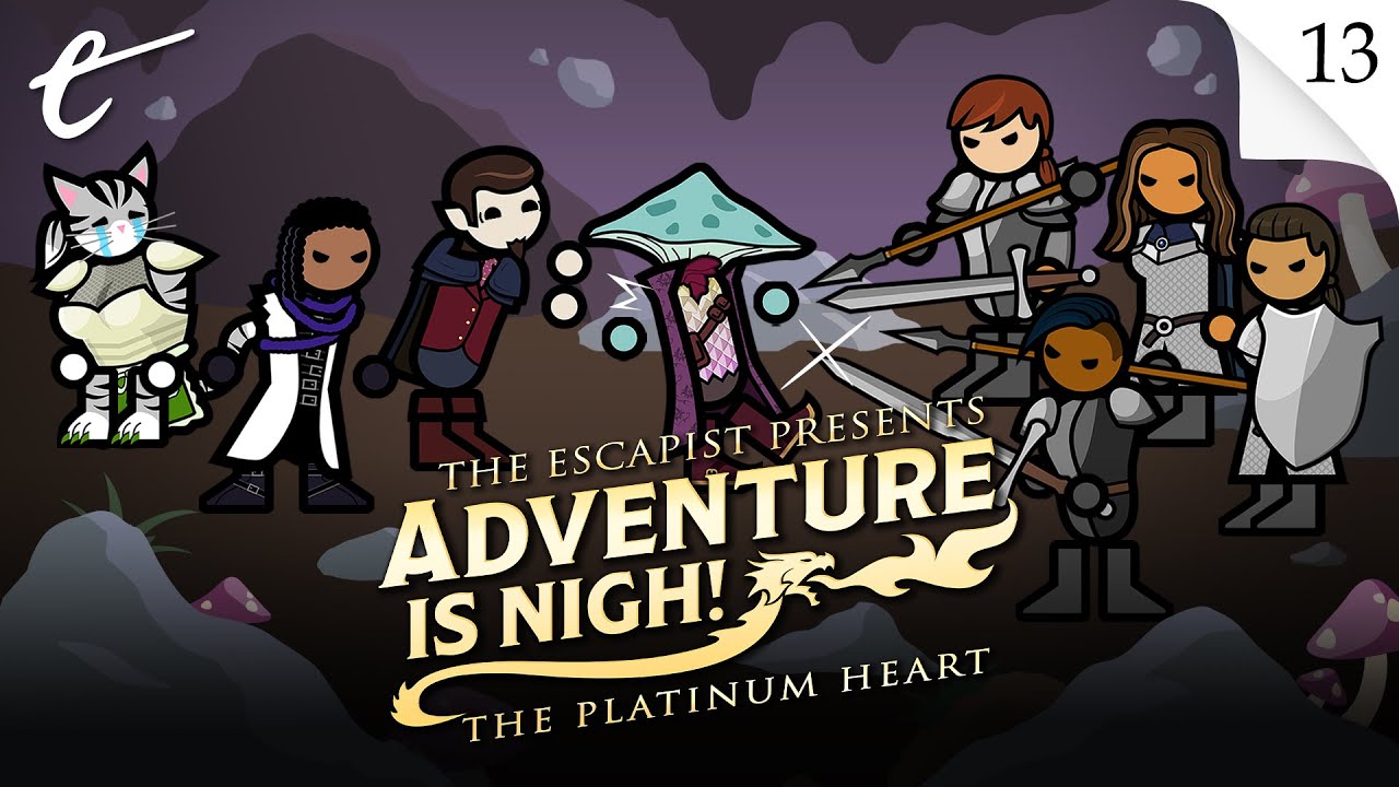 Adventure Is Nigh The Platinum Heart episode 13 season 2 As the Cookie Crumbles Jack Packard DM Yahtzee Croshaw KC Nwosu sponsored by Hobgoblin Electi Studio Mike Hutchinson