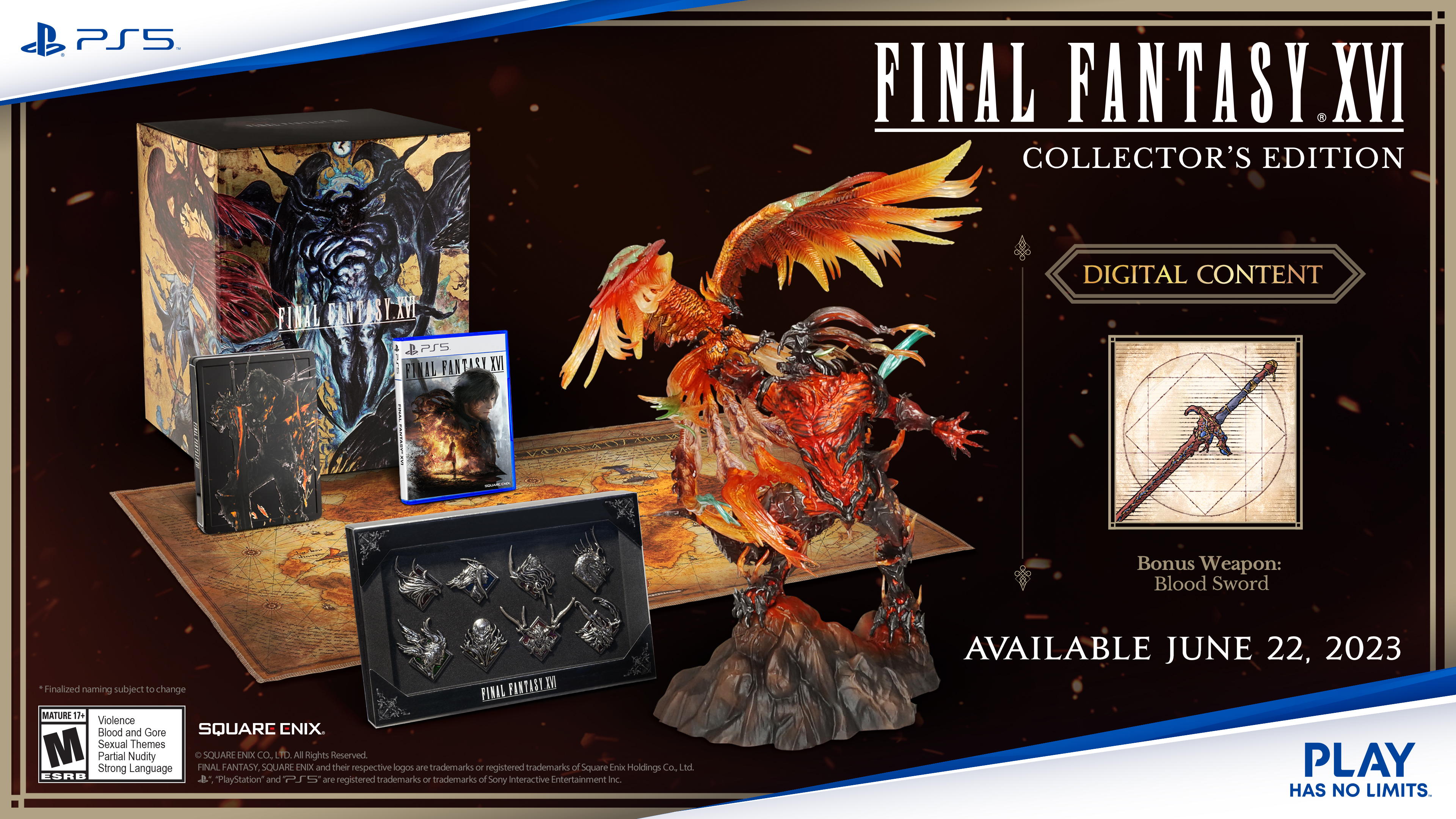 SONY PS5 “FINAL FANTASY XVI” Limited Cover for Digital Edition