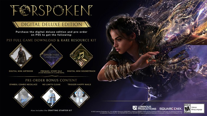 All the Different Physical & Digital Forspoken Preorder Bonuses at Each Retailer on PS5 and PC - where what how much