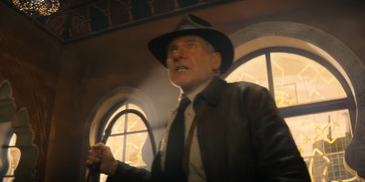 Indiana Jones 5 trailer The Dial of Destiny Harrison Ford young deaged de-aged James Mangold Brazil Comic Con CCXP