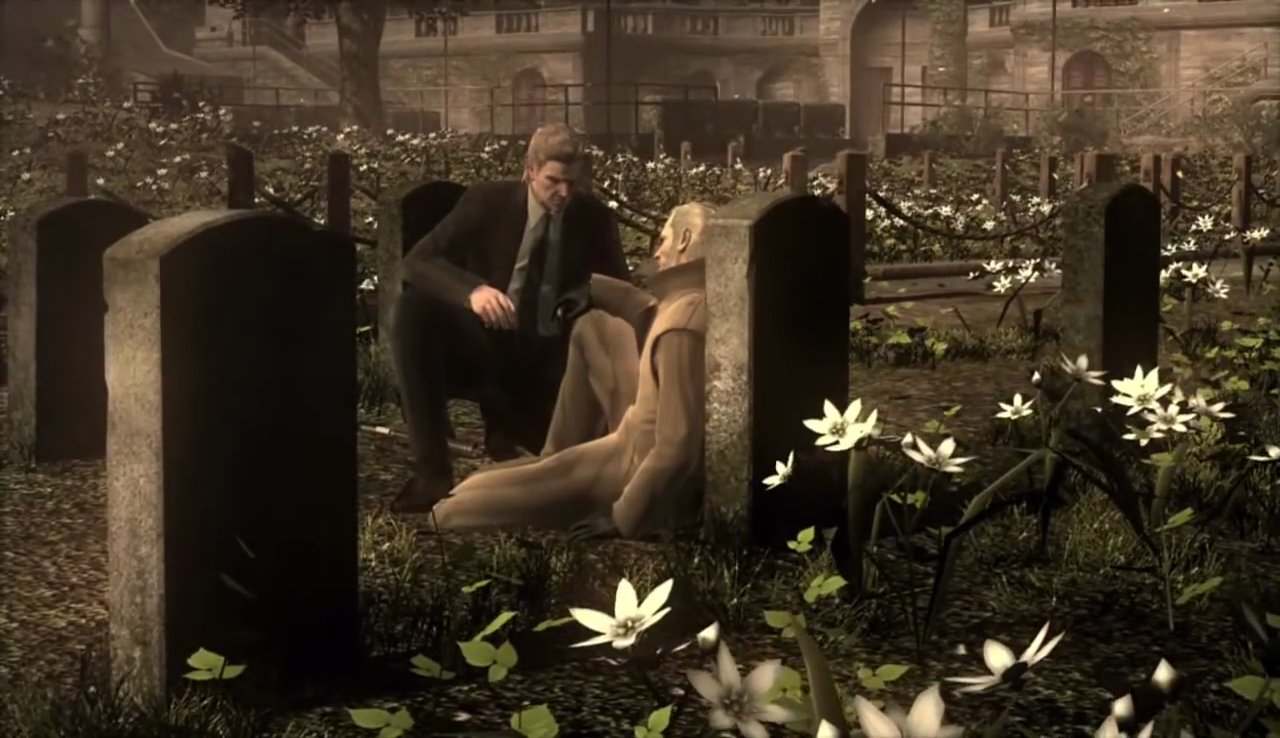 Metal Gear Solid 4: Guns of the Patriots Is a Legacy Sequel in All but Ambition Konami Hideo Kojima uses nostalgia to invoke specific feeling context to reinforce narrative Big Boss graveyard