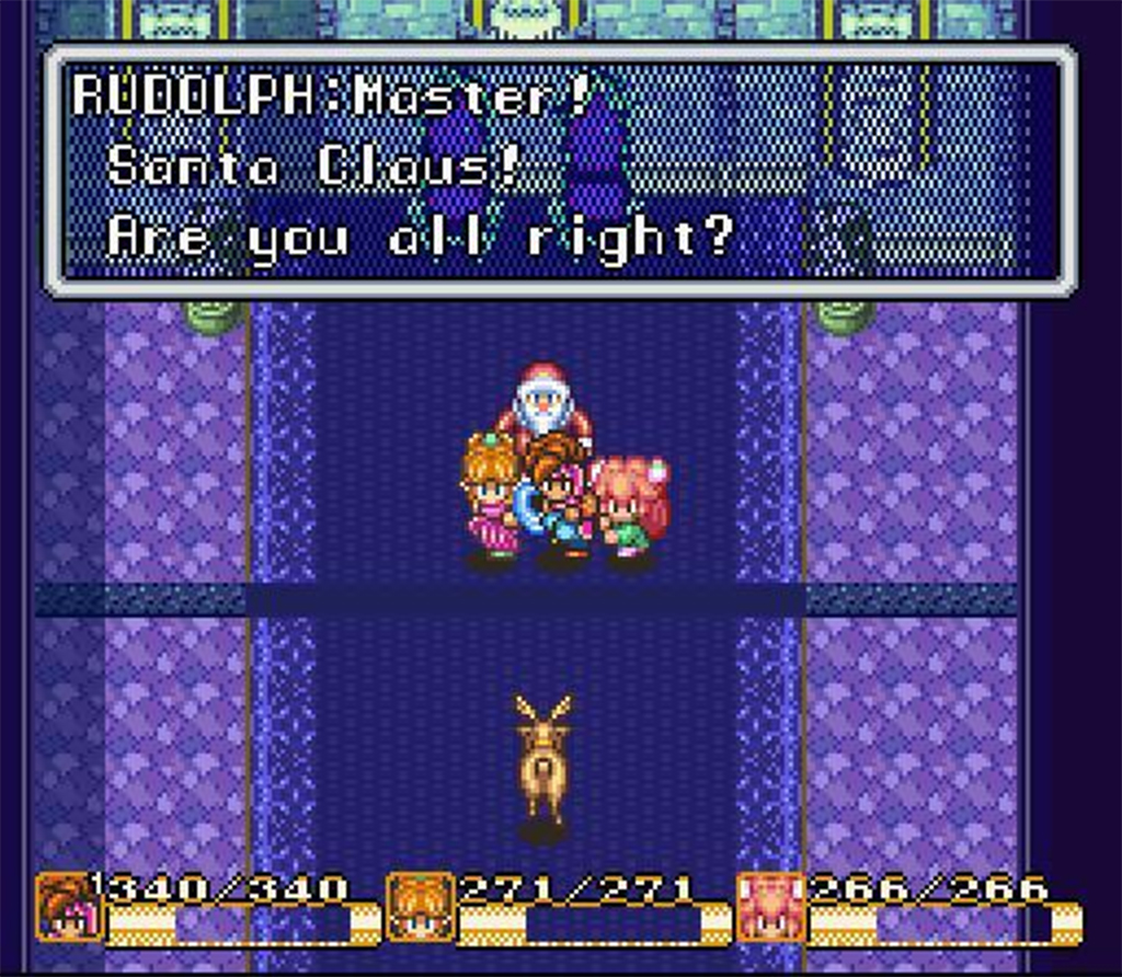 unconventional Christmas video games to get in the spirit - Secret of Mana Santa Claus
