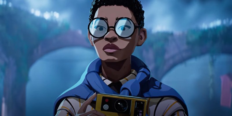 Estelle holding her Polaroid camera in the story trailer for Season: A Letter to the Future.