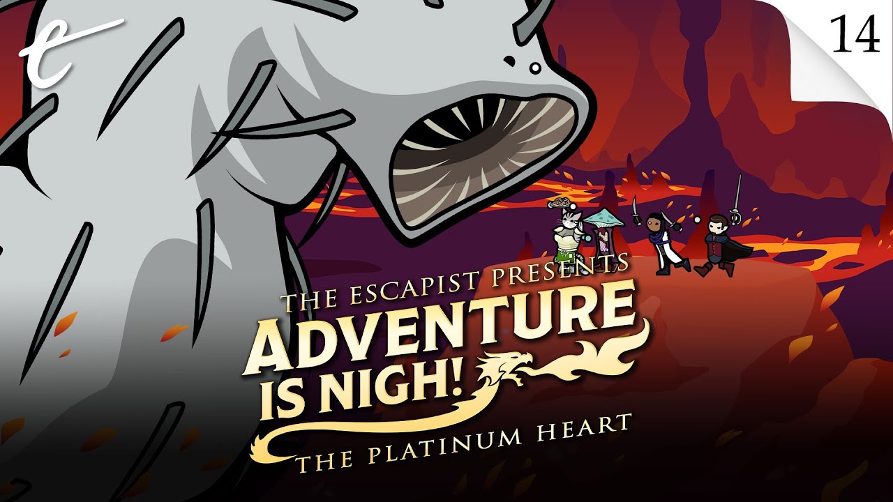 Adventure Is Nigh The Platinum Heart episode 14 season 2 King Fuzzyhug Jack Packard DM Yahtzee Croshaw KC Nwosu sponsored by Hobgoblin Electi Studio Mike Hutchinson