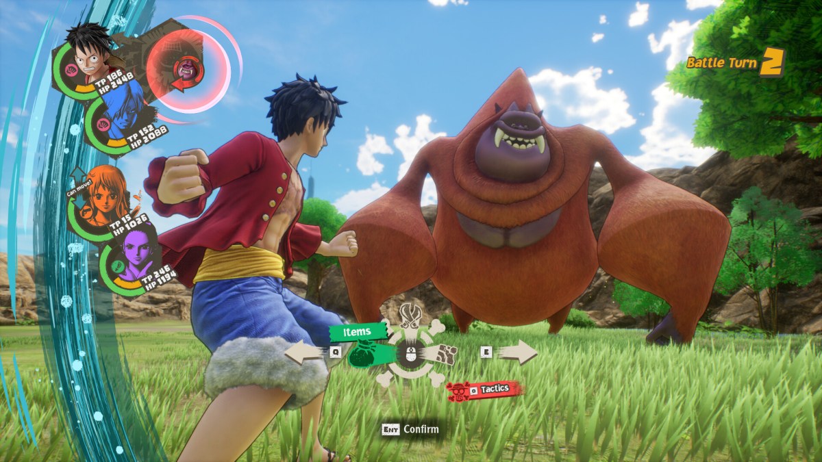 The turn-based battle system and truncated storytelling of One Piece Odyssey do not gel well with the franchise signature energy, or something.