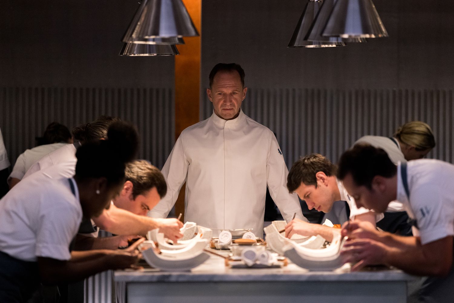 Mark Mylod Will Tracy Seth Reiss movie The Menu on HBO Max is not about food or about hating the rich, but it is a pointed criticism about performative art.