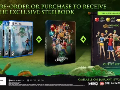 Here is a list of what all of the different physical and digital preorder bonuses are for One Piece Odyssey on PS4, PS5, Xbox Series, and PC - retailers Best Buy GameStop Amazon Bandai Namco Store SteelBook keychain
