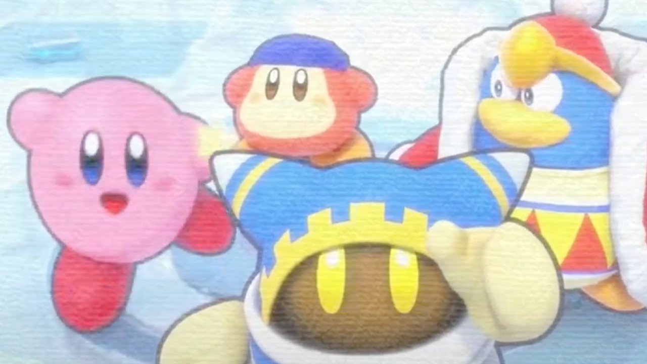 Magolor with Kirby, Waddle-Dee and King Dedede in the latest trailer for return Kirby's Return to Dream Land Deluxe.