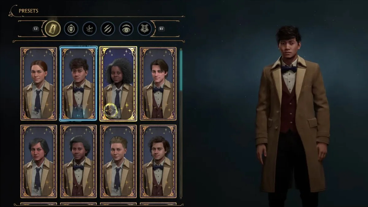 Here is an explanation of all the character customizations on offer in Hogwarts Legacy when you go to create your wizard or witch.