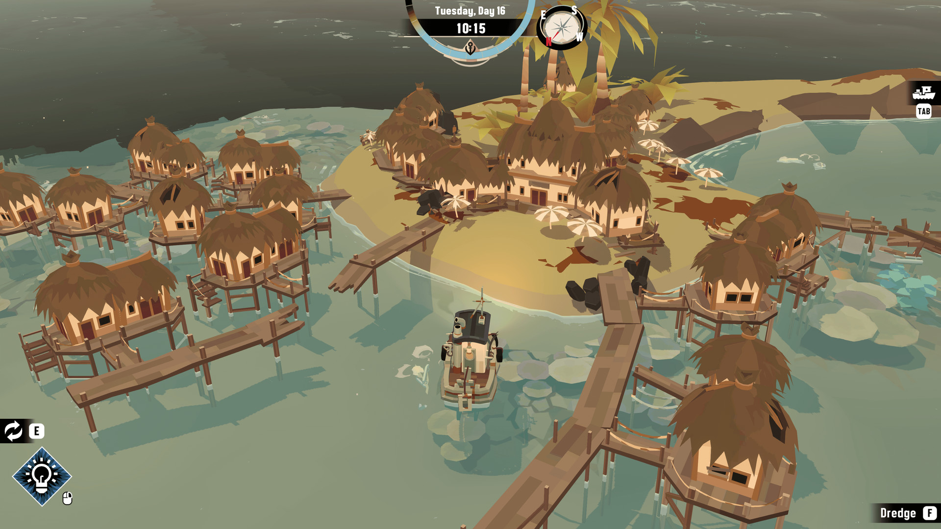 Dredge game preview single-player fishing adventure at night creepy horror Black Salt Games Team17