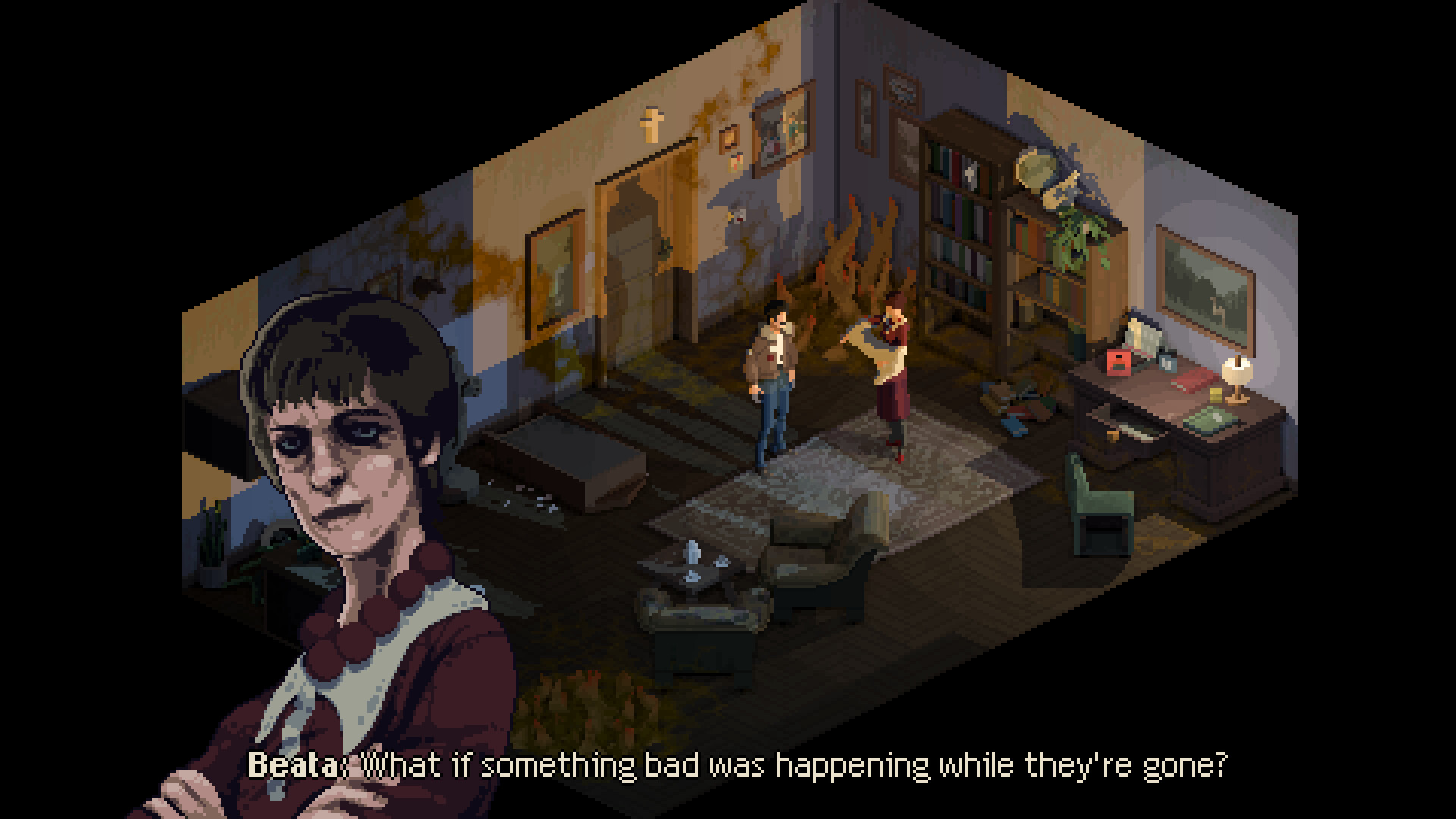 Holstin playtest demo preview The Janowski House Sonka survival horror game with tentacles and light and darkness puzzles with Silent Hill influence