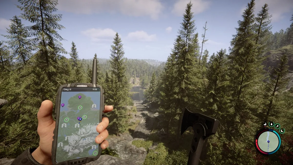 Here is everything you need to know about how to make the map larger in Sons of the Forest, zooming in or out with the GPS tracker.