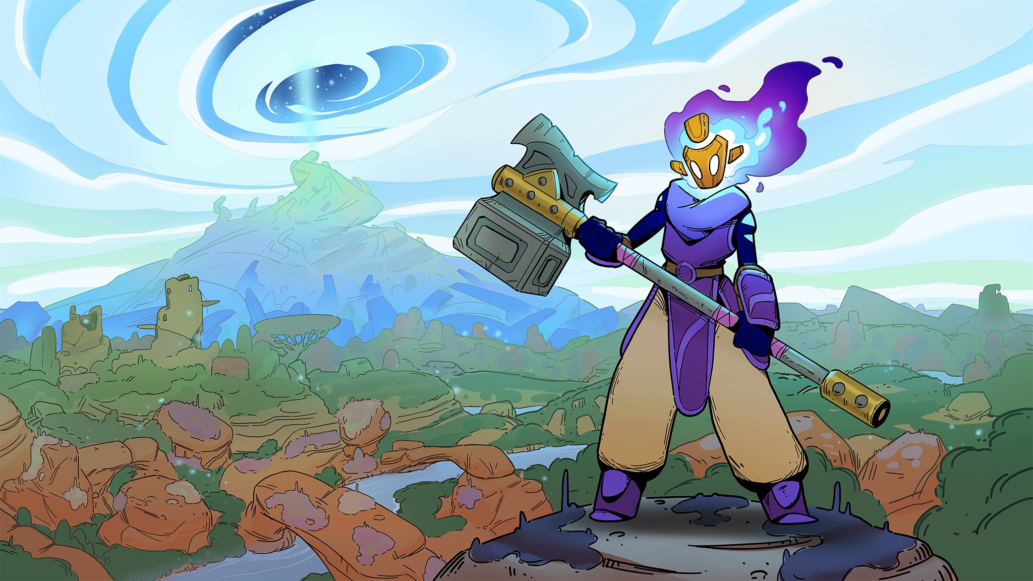 Spiritfall preview demo Steam Next Fest Gentle Giant Super Smash Bros Hades action roguelite