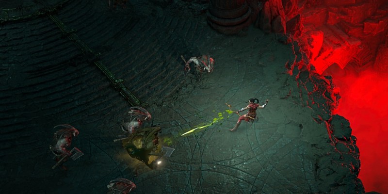 How to Switch Weapon Types in Diablo 4 - Image: Rogue Class using Forceful Arrow