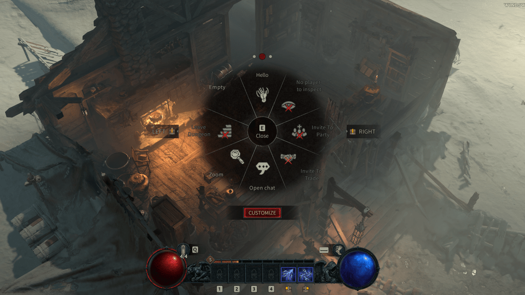 Diablo 4 Beta - how to open action wheel