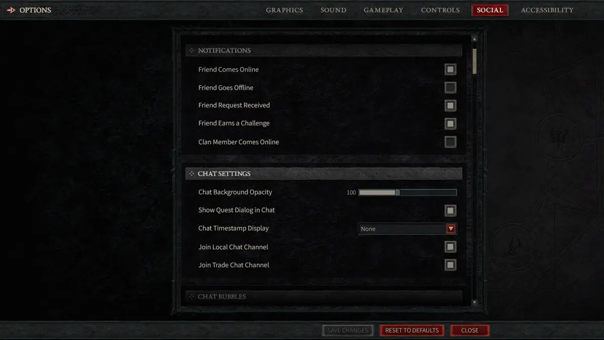 how to move chat box in Diablo 4