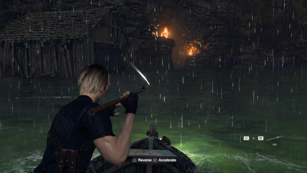 Resident Evil 4 remake Atrápame un gran pez Lunker Bass