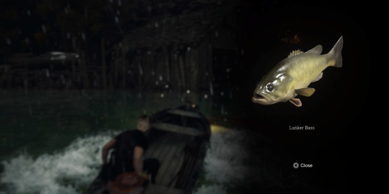 Resident Evil 4 remake Catch Me A Big Fish Lunker Bass