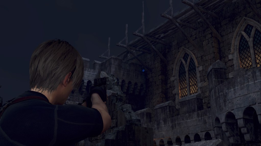 Resident Evil 4 remake medallones azules 3 puerta del castillo 1