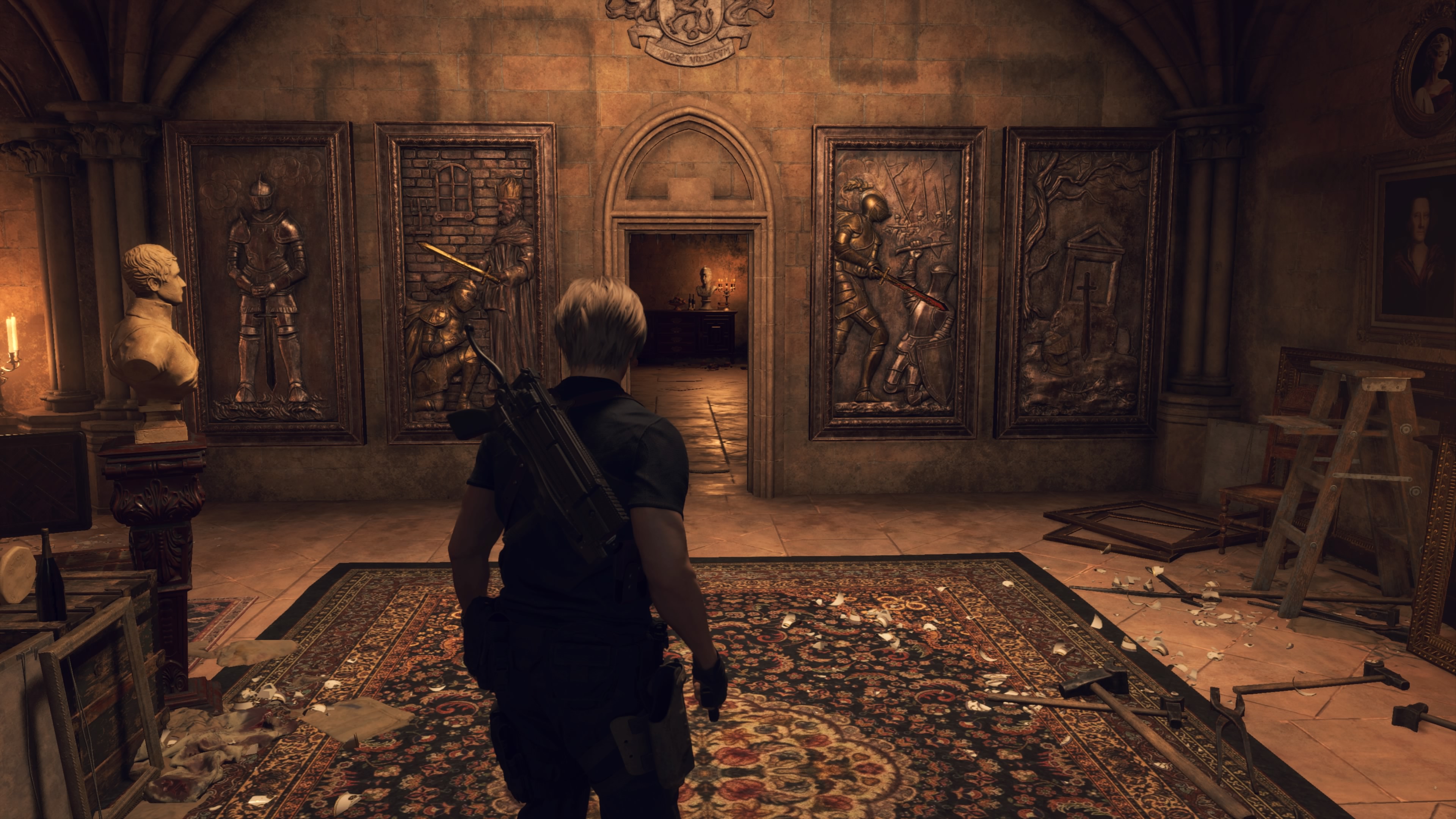 Resident Evil 4 remake castle treasury sword puzzle solved