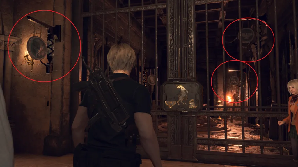 Resident Evil 4 sword puzzle bell locations