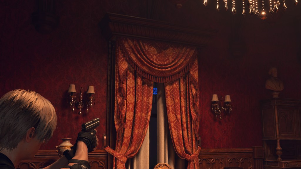 Resident Evil 4 nueva versión Blue Medallions quest 4 castillo Grand Hall medallón 5