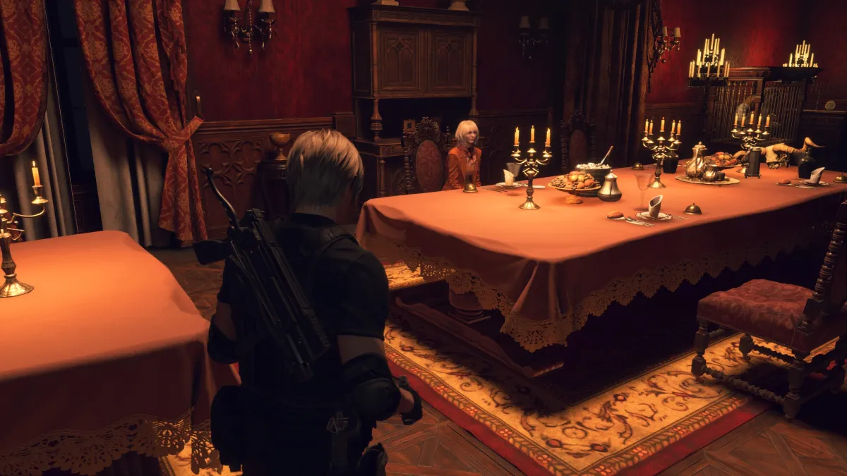 Resident Evil 4 remake Dining Hall puzzle