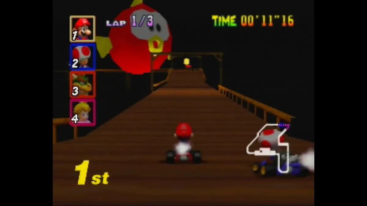worst Mario Kart tracks Banshee Boardwalk 64