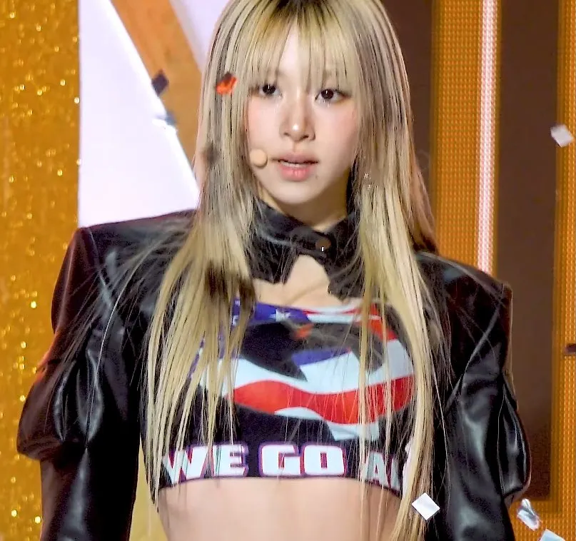 Chaeyoung of the K-pop group Twice apologizes for wearing a Sid Vicious swastika shirt after accidentally wearing a QAnon top at a concert.