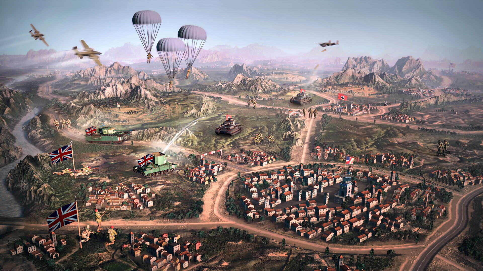 Company of Heroes 3 spontaneous gameplay creates your own war stories story from Relic Entertainment and Sega