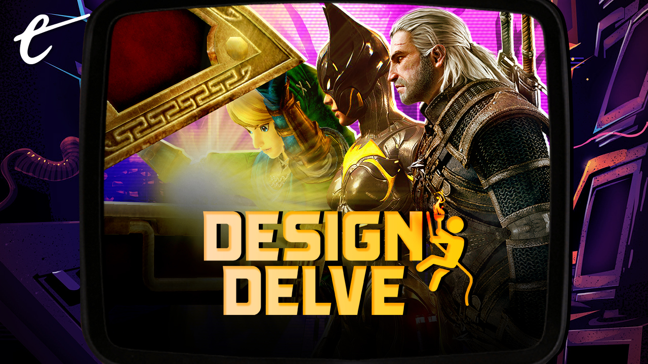 video game loot AAA games about journey not reward Design Delve JM8 Witcher 3 Zelda Link Batgirl Gotham Knights