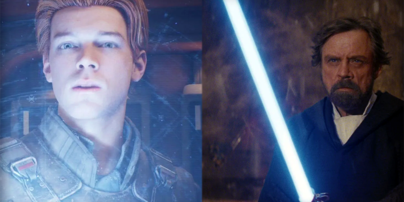 Star Wars Jedi: Fallen Order Is the Perfect Companion to The Last Jedi in themes and content Cal Kestis Luke Skywalker survive and restart after Dark Side Survivor