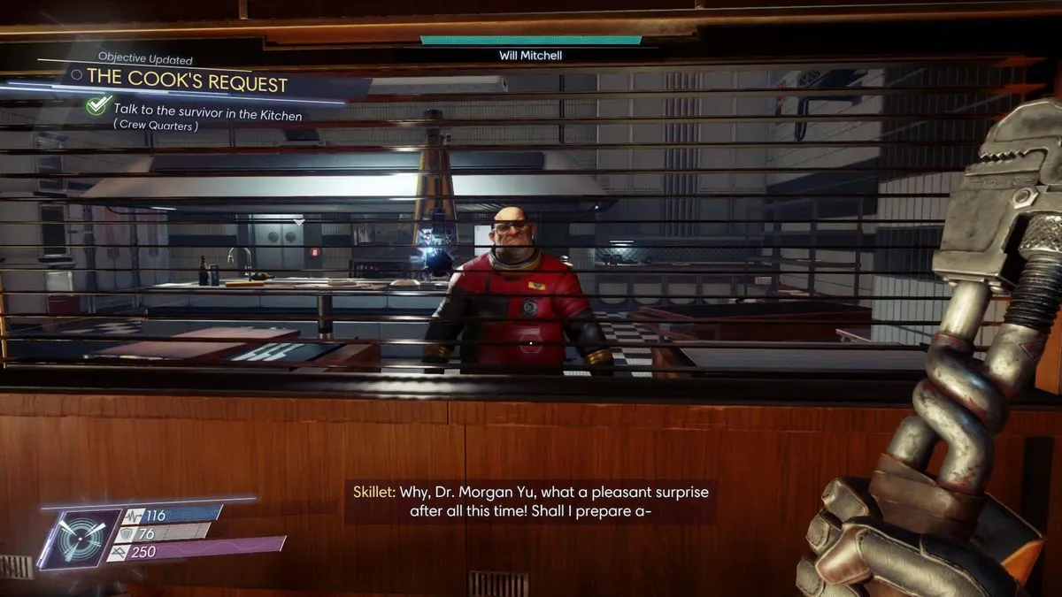 Arkane game Prey The Cooks Request sidequest story Luka Golubkin Russian murderer masquerading as Will Mitchell Cook's Request