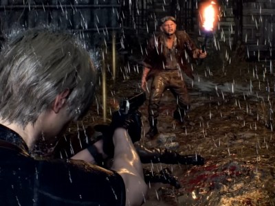 Capcom will fix the weird, cheap rain effects in the Resident Evil 4 remake in a day-one patch for the game at launch.
