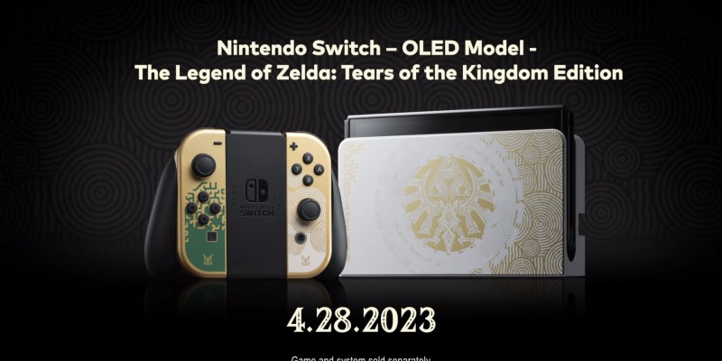 preorder The legend of zelda tears of the kingdom totk nintendo switch oled model release date april 28, 2023