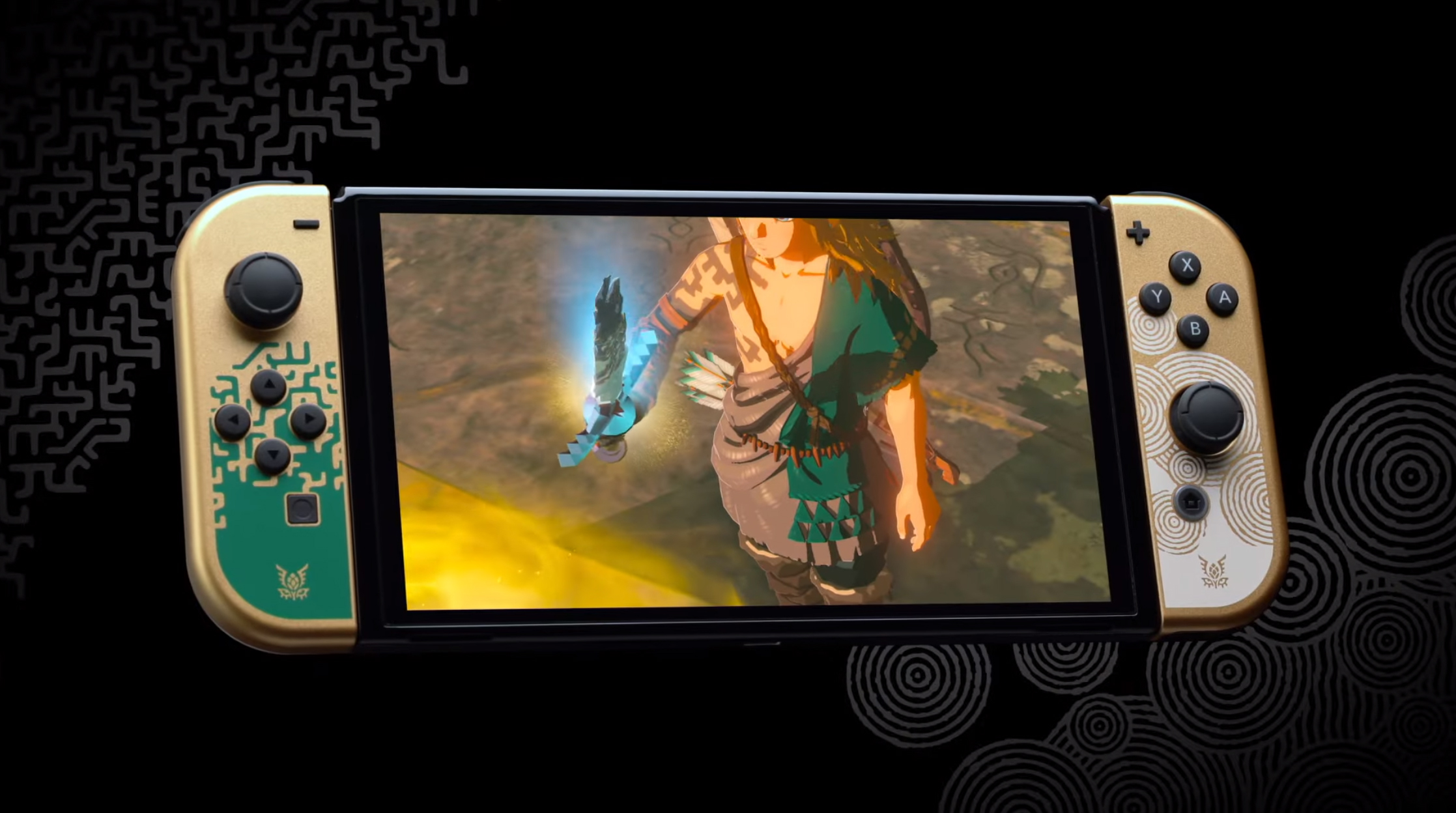 The legend of zelda tears of the kingdom totk nintendo switch oled model release date april 28, 2023