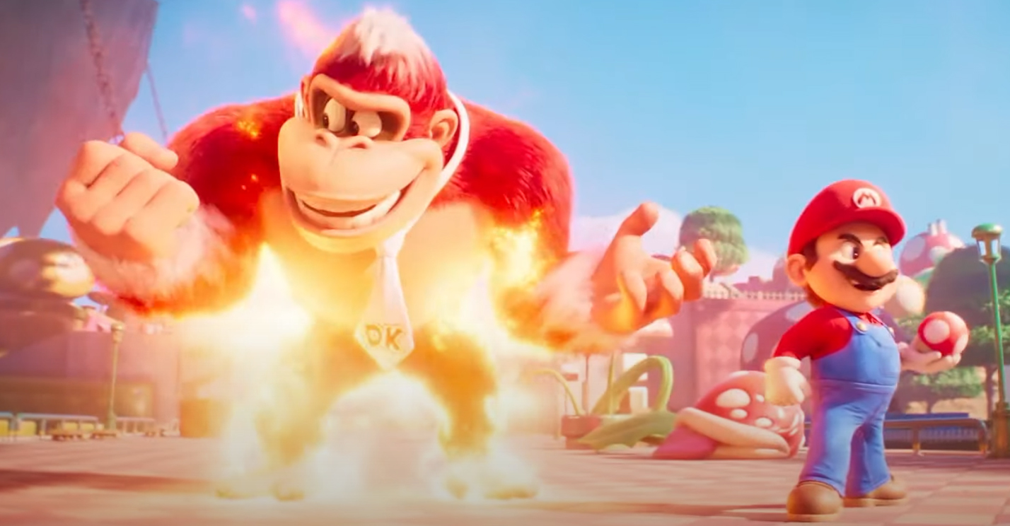The Super Mario Bros. Movie final trailer fire flower Donkey Kong Luma sweet release of death Nintendo Direct Illumination directors speak on Rainbow Road