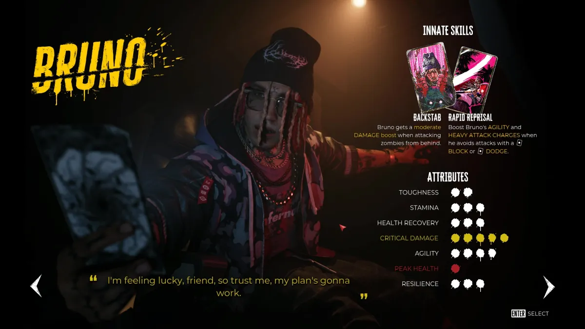 Bruno in Dead Island 2. Ryan in Dead Island 2. This image is part of an article about all Slayers in Dead Island 2 ranked. 