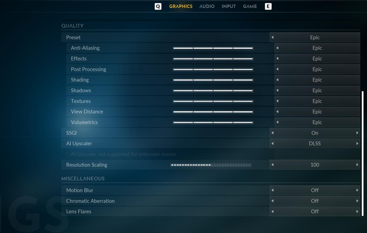 best graphic settings for Everspace 2 display settings quality settings explained Rockfish Games
