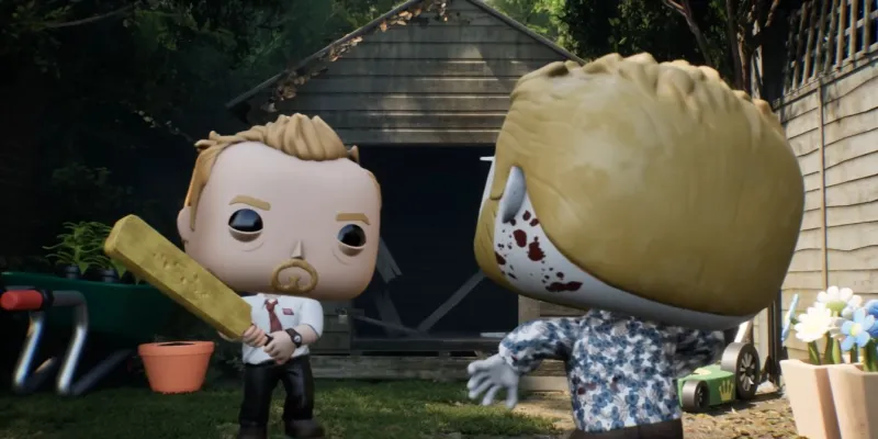Funko Fusion is a Pop figure video game that combines famous franchises like Shaun of the Dead & Back to the Future in a toy multiverse: The Thing, Shaun of the Dead, Back to the Future, Umbrella Academy, Jurassic World, Child’s Play 2, Battlestar Galactica, The Mummy, Masters of the Universe