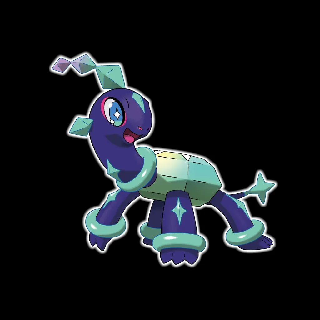 A new diamond turtle Pokémon related to Legendary Terapagos in Scarlet & Violet: The Hidden Treasure of Area Zero gets official art, details.