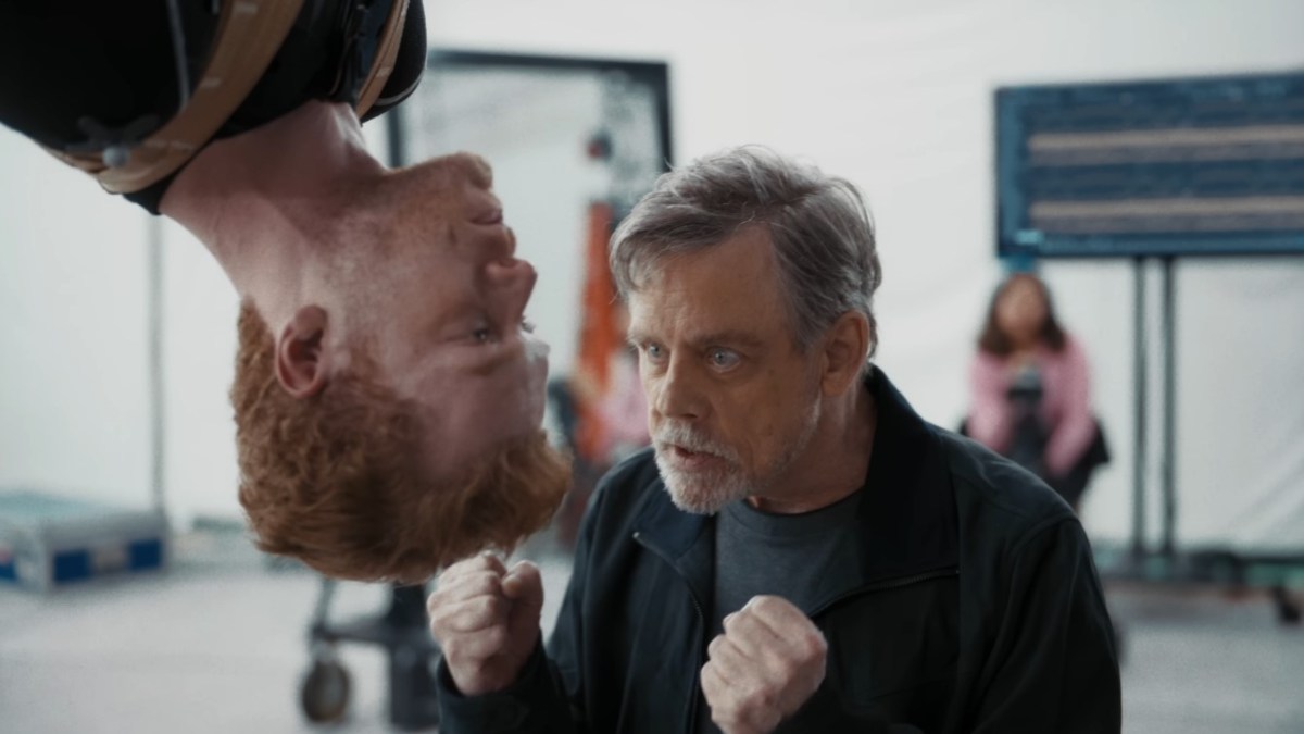 Mark Hamill shows up to coach Cameron Monaghan to be Cal Kestis in a funny new Star Wars Jedi: Survivor promotional trailer.