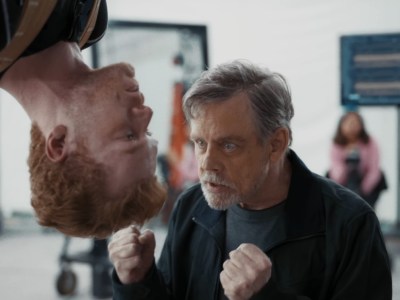 Mark Hamill shows up to coach Cameron Monaghan to be Cal Kestis in a funny new Star Wars Jedi: Survivor promotional trailer.