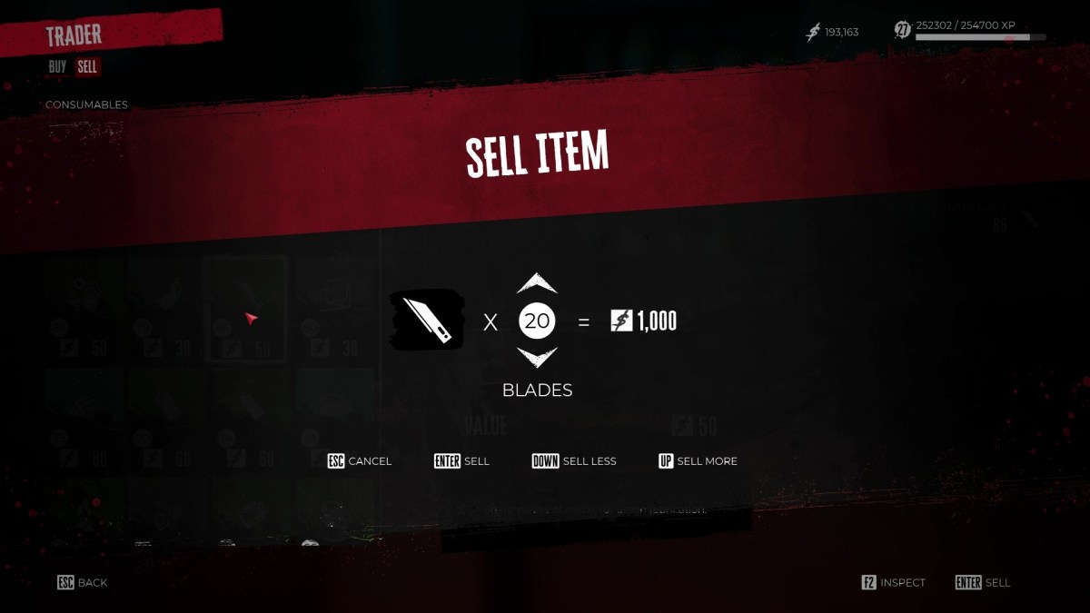 all you need to know about how to pile up cash and make money fast in Dead Island 2 - do not buy weapons off traders, sell your extra gear, clean out your Unclaimed Property, and let your cash stack up on its own.