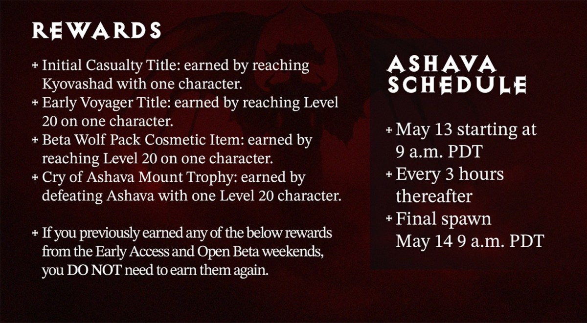 Defeat Ashava for a Cry of Ashava Mount Trophy During the Diablo 4 Server Slam Weekend horse reward rewards bonuses