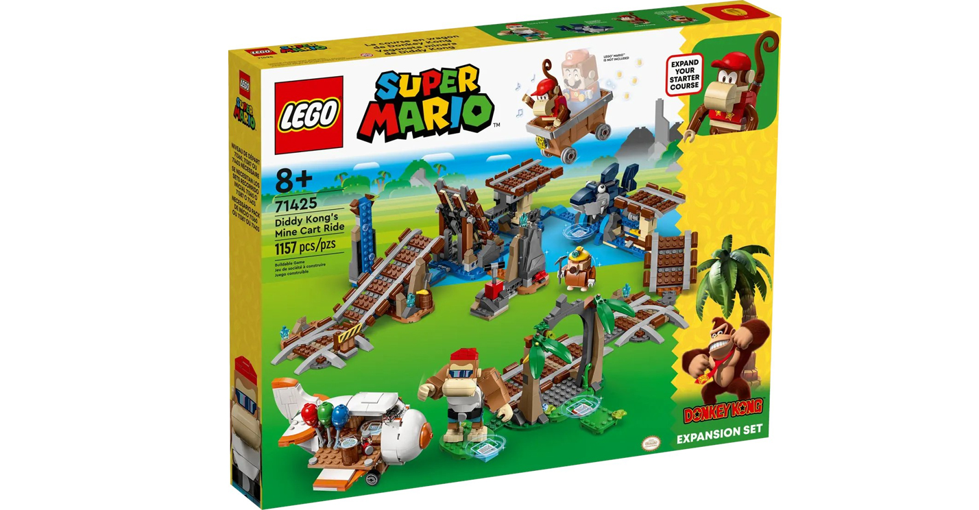 Four Lego Donkey Kong sets are up for preorder, with price, packaging, and August 1 release date revealed: Get Diddy, Dixie, Funky, & Cranky!