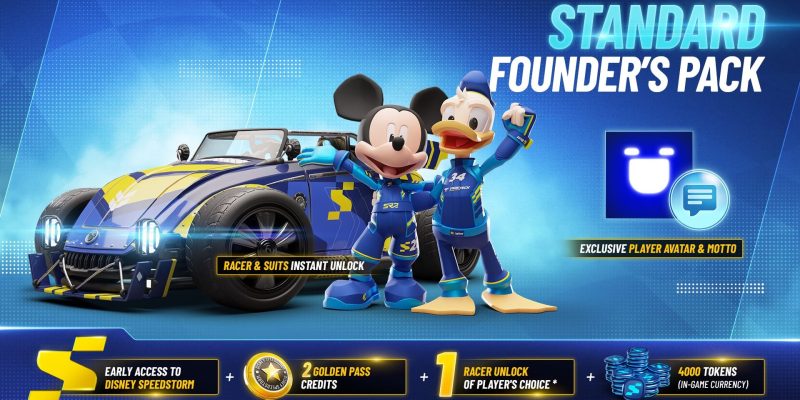 Characters in Disney Speedstorm Standard Founder's Pack