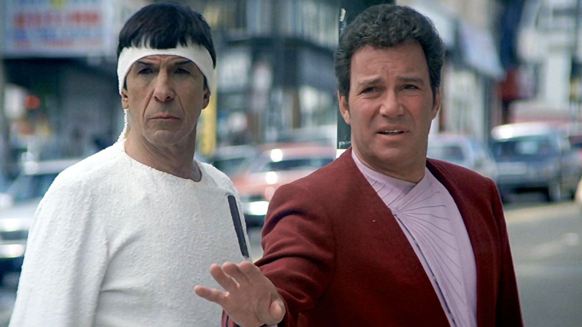 Star Trek IV: The Voyage Home Crashed 1960s Icons Into 1980s America, counterculture ideals and utopianism versus commercialism, yuppies yippies