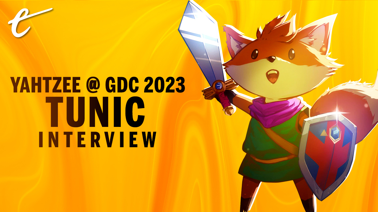 Zero Punctuation creator Yahtzee Croshaw talks with Andrew Shouldice, creator of Tunic, for an interview filmed at GDC 2023.